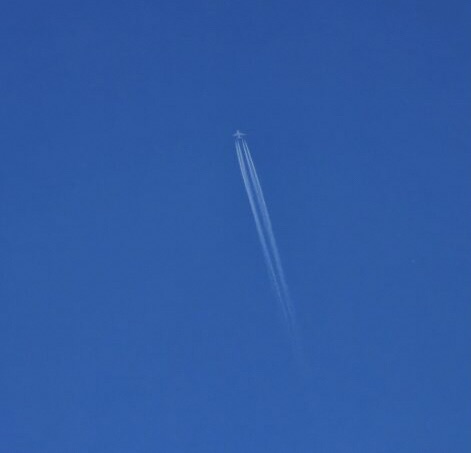 Up, in the sky… it’s more than just a contrail…